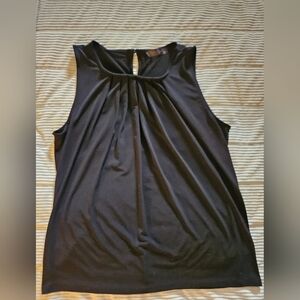 Sheila Rose Elegant Black Sleeveless Top Size L